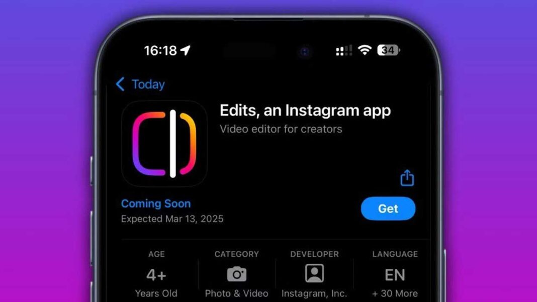 Edits, an Instagram app | వీడియో ఎడిట్ కోసం కొత్త యాప్‌