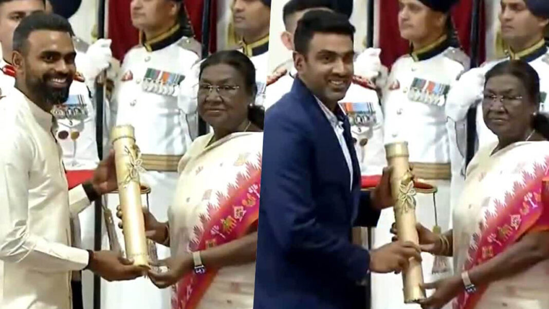 Padma Awards ceremony | శ్రీజేశ్, అశ్విన్​కు పద్మ అవార్డులు- భారత అథ్లెట్లకు అరుదైన గౌరవం