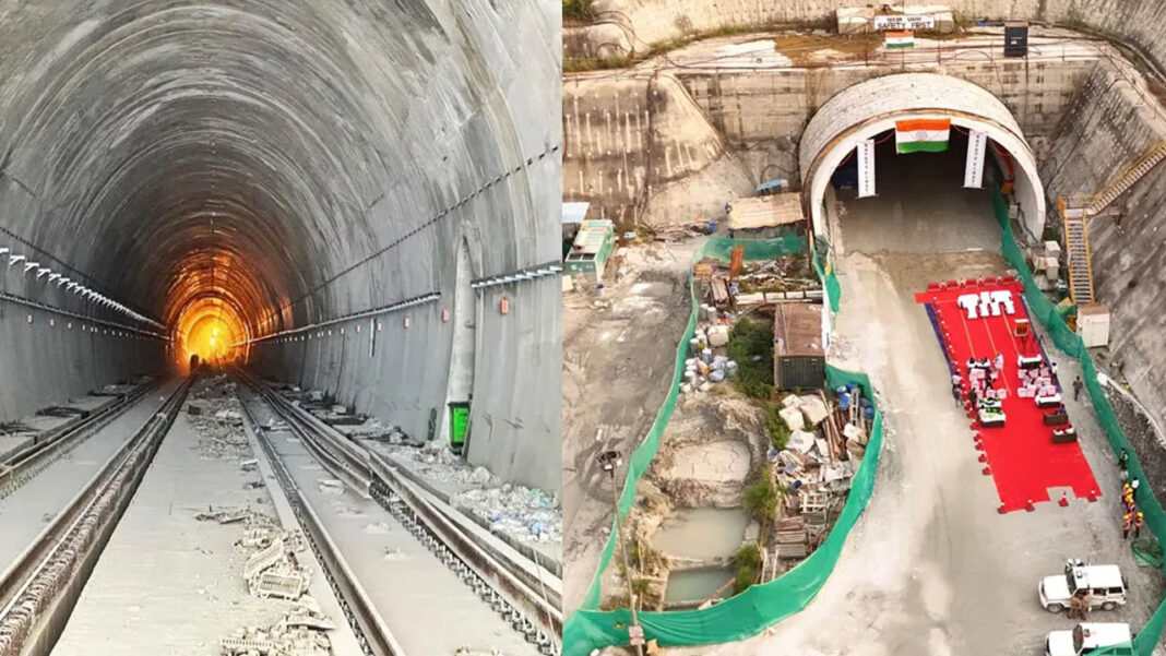 ఆ యాత్రికులకు గుడ్​ న్యూస్​..14.57 కి.మీ. సొరంగ రైలు మార్గం పూర్తి!