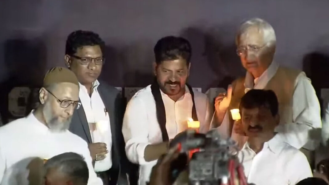 Candle Rally | ఉగ్రదాడికి నిరసనగా కొవ్వొత్తుల ర్యాలీలో పాల్గొన్న సీఎం