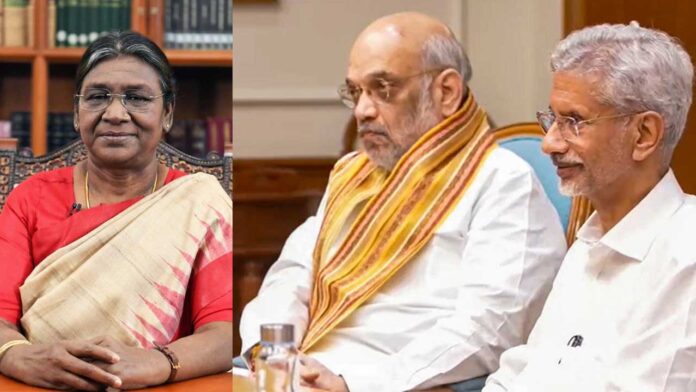 President murmu | రాష్ట్రపతిని కలిసిన అమిత్​షా, జైశంకర్​