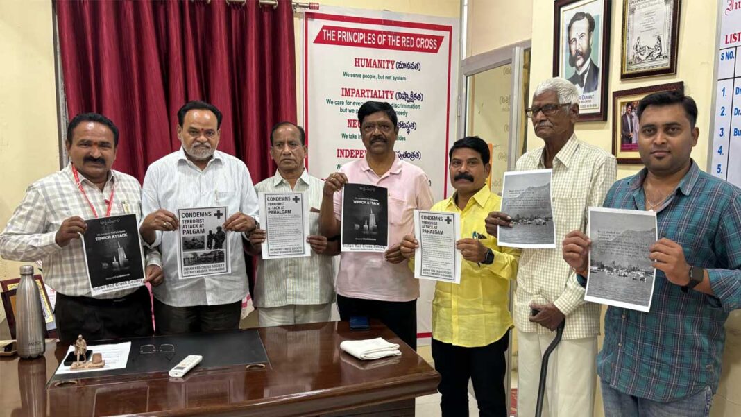 Red Cross | ఉగ్రదాడిలో అమరులకు రెడ్​క్రాస్​ సంతాపం