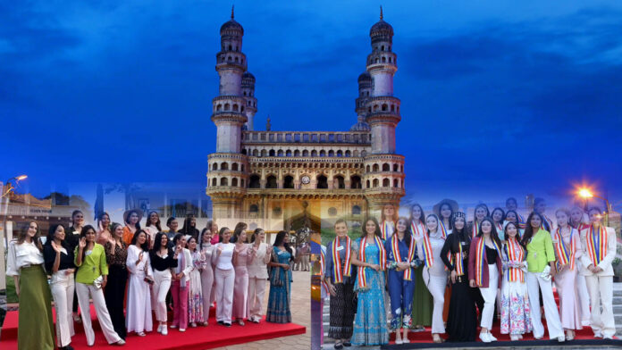 Miss World contestants Heritage Walking at Charminar | చార్మినార్​ వద్ద నేడు హెరిటేజ్​ వాకింగ్​​.. సందడి చేయనున్న 109 దేశాల సుందరీమణులు
