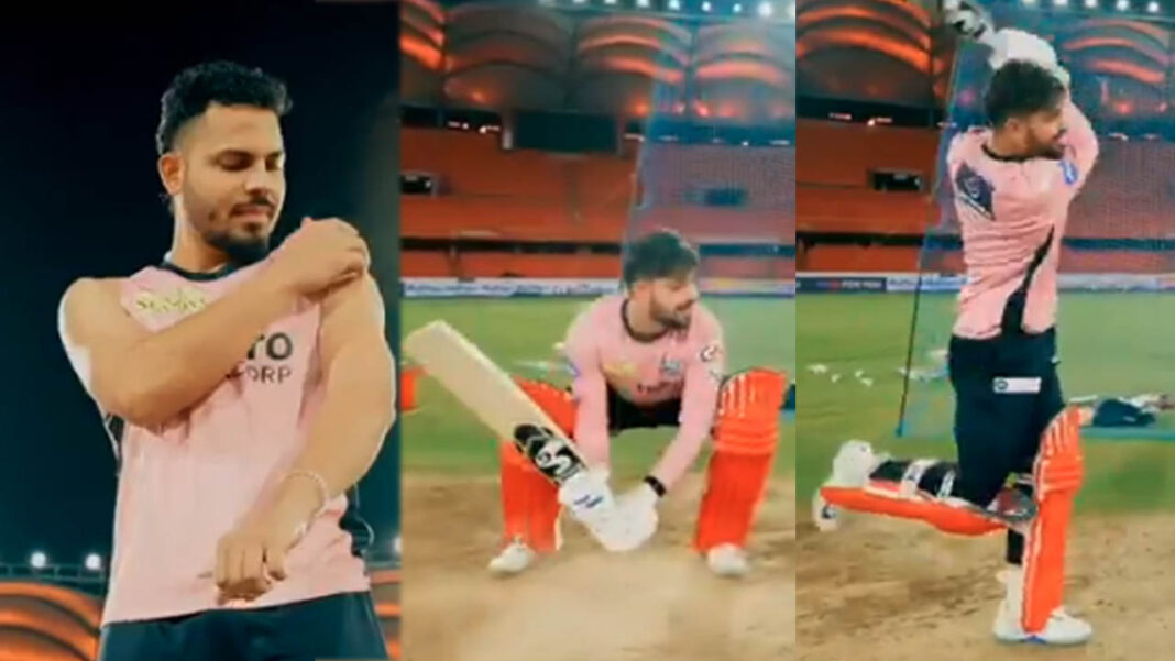 delhi capitals | పెద్ది షాట్ ఆడిన ఢిల్లీ క్యాపిట‌ల్స్ బ్యాట‌ర్.. వీడియో అదిరిపోయిందంతే..!