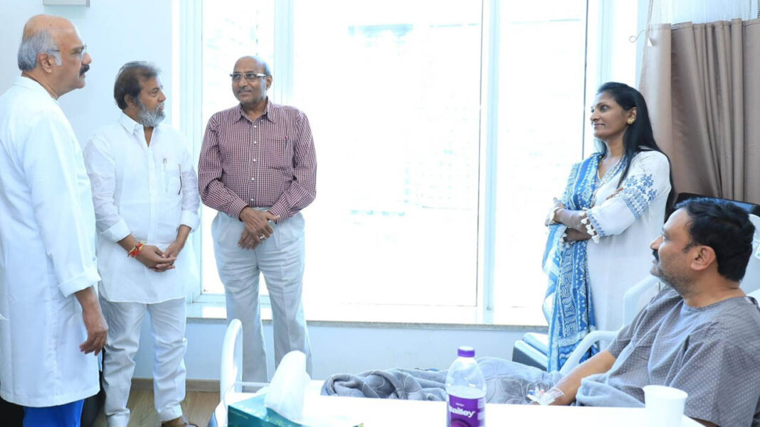 akshara today - MLA tota 1 MLA Thota Lakshmi Kantarao | ఎమ్మెల్యే తోట లక్ష్మీ కాంతారావుకు మంత్రి దామోదర రాజనర్సింహ, ఎంపీ సురేష్ షెట్కర్ పరామర్శ