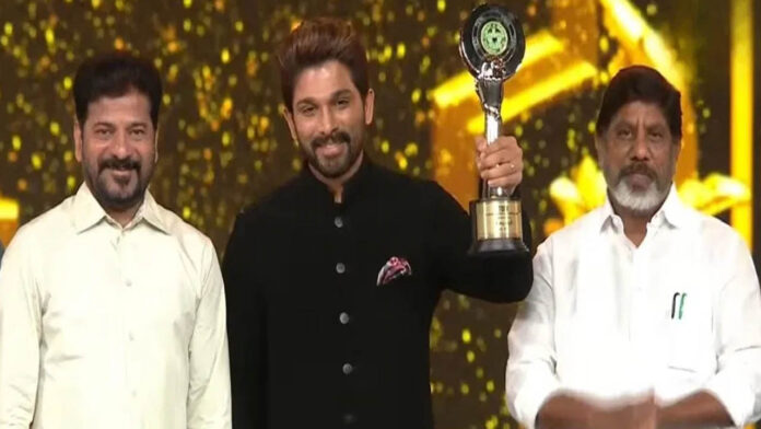 ​Gaddar Awards | బన్నీ పుష్ప-2 'తగ్గేదేలే' డైలాగ్​.. చప్పట్లు కొట్టిన సీఎం రేవంత్​