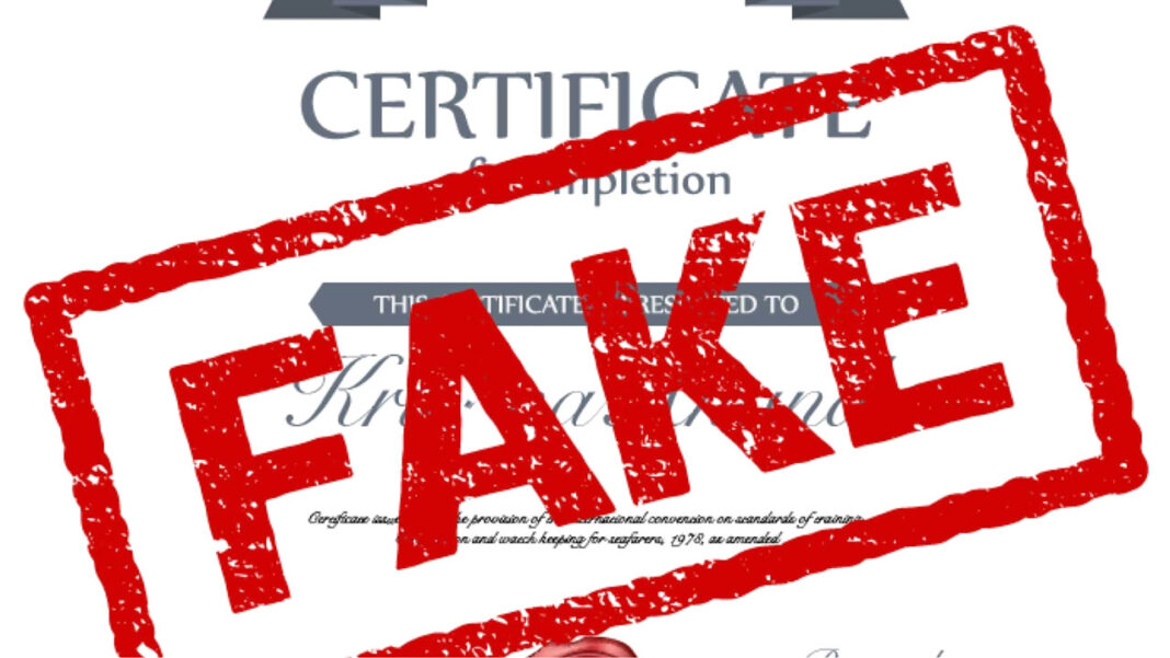 Fake Certificates
