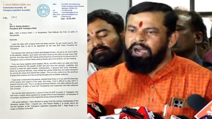 Raja Singh resign