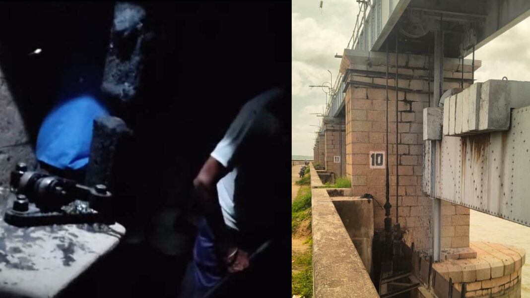 Nizamsagar reservoir flood | మొరాయిస్తున్న నిజాంసాగర్​ జలాశయం వరద గేటు..