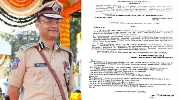 Vikram Singh Mann | తెలంగాణ విజిలెన్స్‌ కొత్త డీజీగా విక్రమ్‌సింగ్‌ మాన్‌