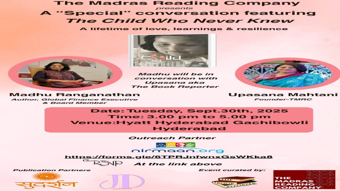 The Child Who Never Knew | 30న ది చైల్డ్ హూ నెవర్ న్యూ పుస్తకంపై సంభాషణ