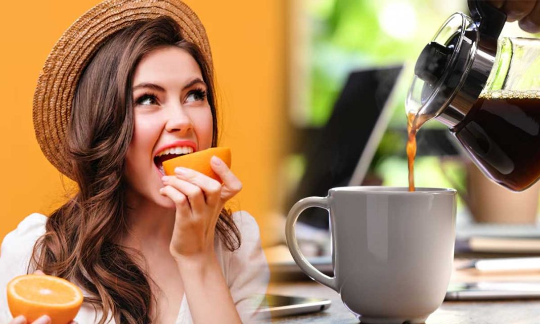 Eating-orange Empty stomach