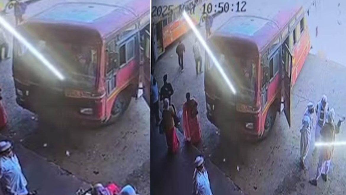 Nashik Bus Accident | ప్రయాణికులపైకి దూసుకెళ్లిన బస్సు..