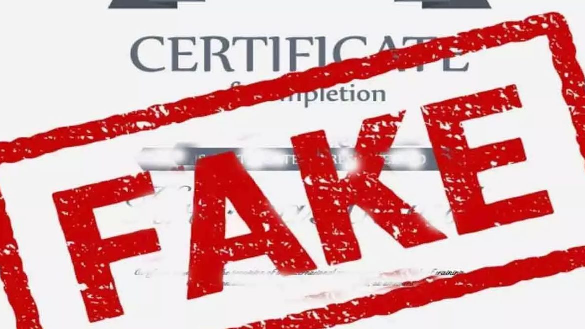 Fake certificates