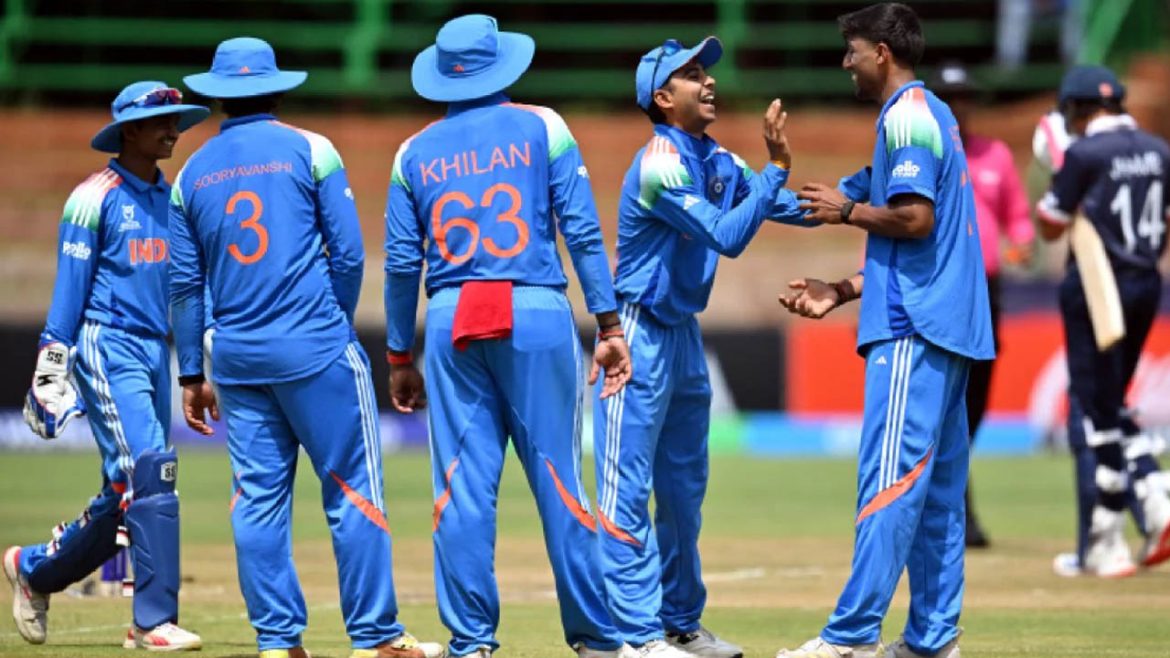 Under-19 World Cup : అండర్-19 వరల్డ్ కప్‌లో భారత్ జైత్రయాత్ర .. విహాన్ మల్హోత్రా బౌలింగ్ షోతో ఘ‌న విజ‌యం